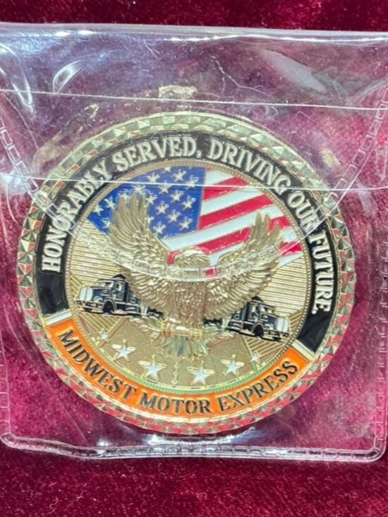 Midwest Motor Express 2025 Commemorative Coin Honoring Military Branches - Picture 1 of 3